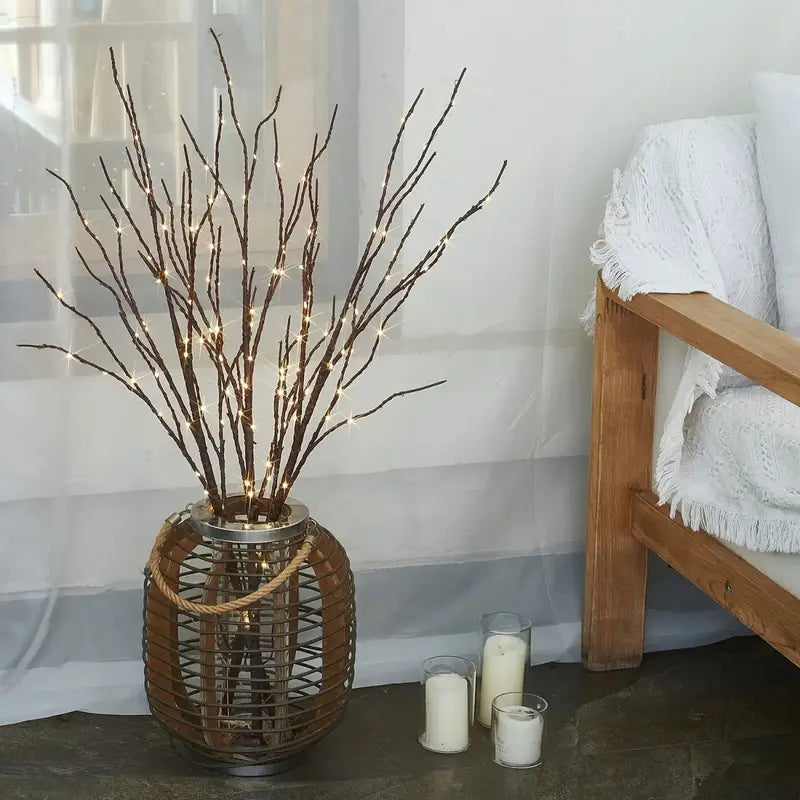 Elegant 50-LED Birch Twig Light