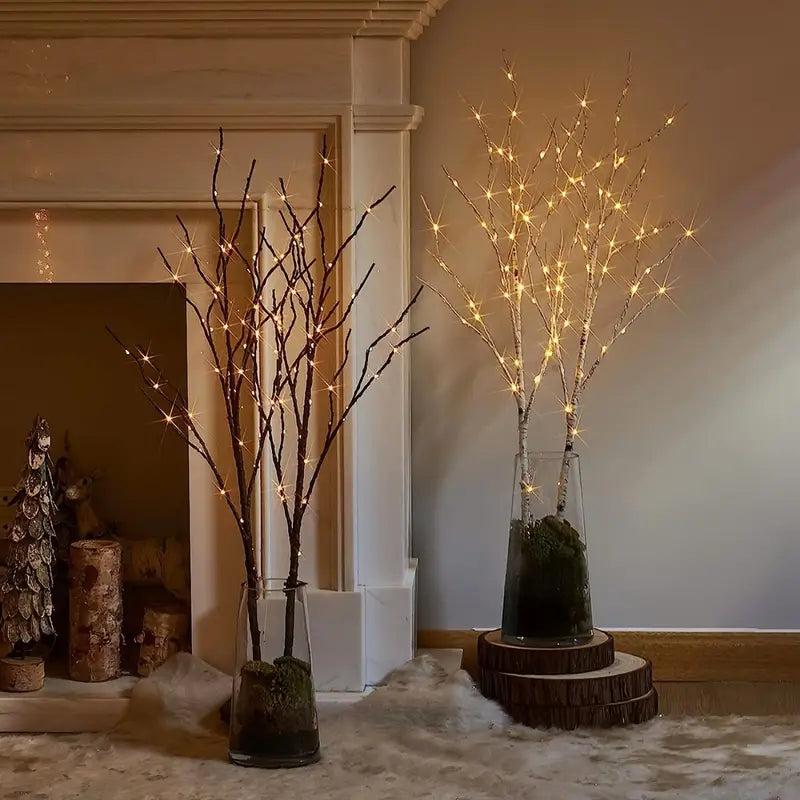 Elegant 50-LED Birch Twig Light